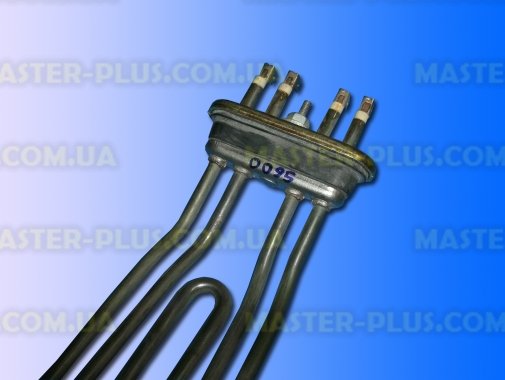 ТЭН 1950w+1050w 255мм. без отв. гнутый для стиральной машины