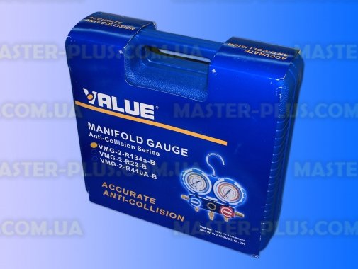 Манометрический коллектор двухвентильный VALUE VMG-2-R134a-B
