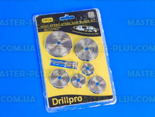Набор отрезных дисков 22-50мм для гравера (бормашины) Drillpro