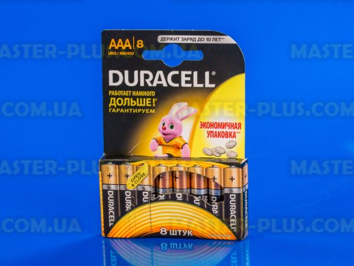 Батарейка Duracell AAA (LR03) MN2400 8шт (5000394203341 / 81480364)