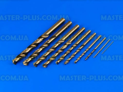 Набір свердел по металу HSS-Cobalt 1-10 мм 10 шт Yato YT-41603