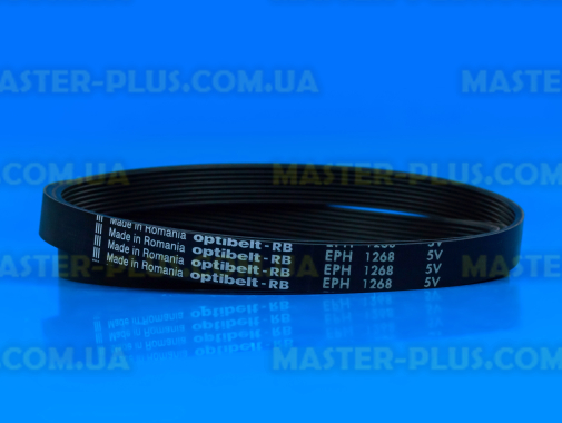 Ремінь 1268 H8 EL «Optibelt» чорний для пральної машини