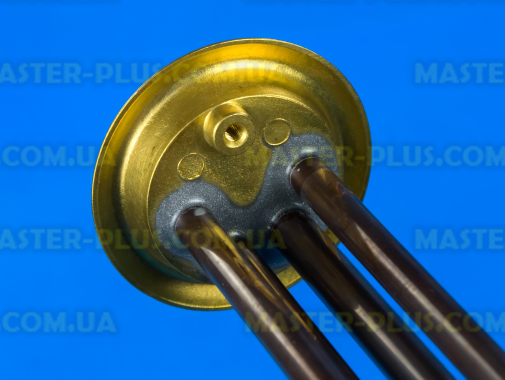 ТЕН Thermowatt типу Thermex 1.3 кВт мідь. з трубками під 2 термостата, латунний фланець для бойлера