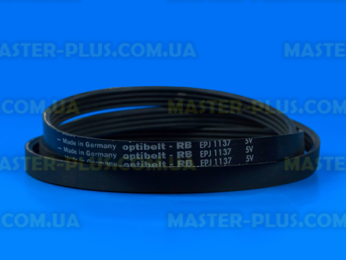 Ремінь 1137 J4 EL «Optibelt» чорний для пральної машини