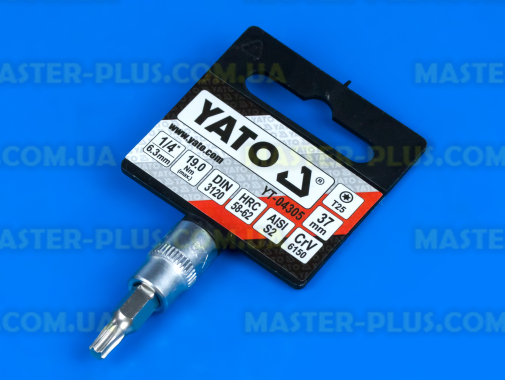 Головка торцевая 1/4" с насадкой Torx T25 Yato YT-04305