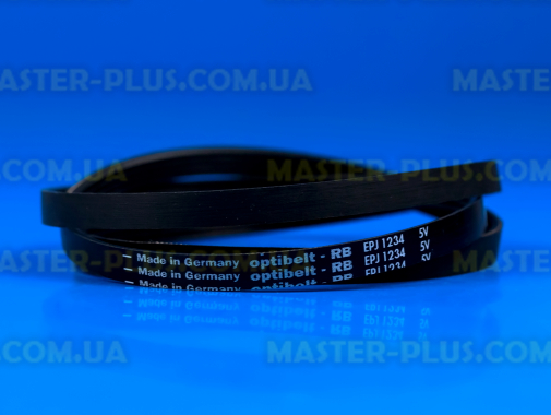 Ремінь 1234 J4 EL «Optibelt» чорний для пральної машини