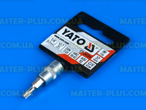 Головка торцевая 1/4" с насадкой Torx T20 Yato YT-04304