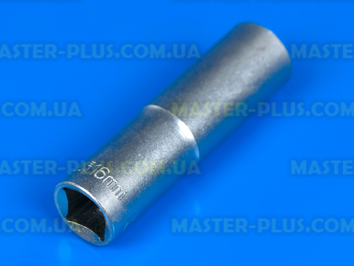 Головка торцевая 6-гранная 1/2" 16мм длинная TOPEX 38D755