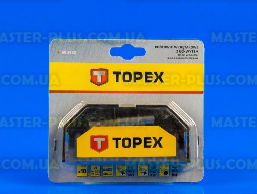 Набор бит с адаптером 10шт TOPEX 39D360