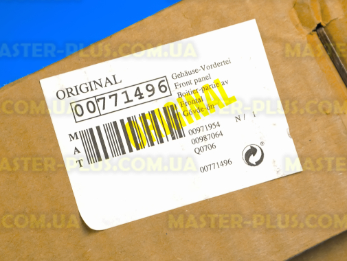 Передняя часть корпуса Bosch 771496 для стиральной машины