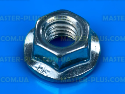 Гайка М5 з фланцем (оцинкована) DIN 6923
