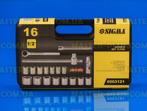 Набор торцевых головок 10-27мм Sigma 6003121