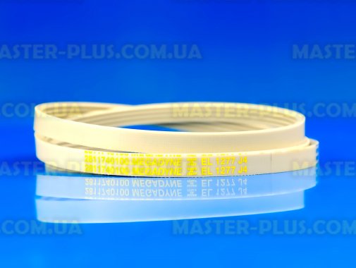 Ремінь 1277 J4 EL «Megadyne» жовтий для пральної машини