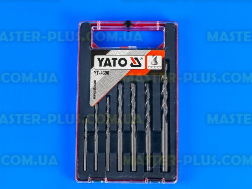 Набір свердел по бетону 4-12 мм 7 шт Yato YT-4390