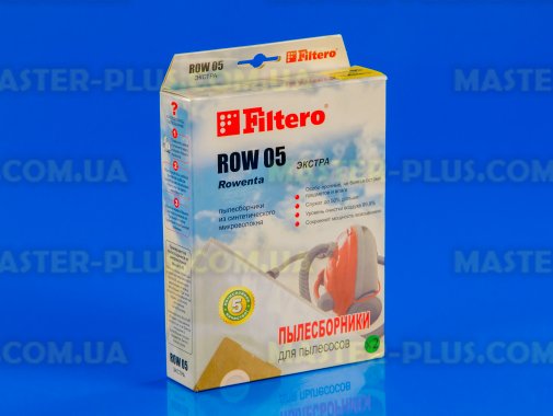 Набір синтетичних мішків для пилососа Rowenta FILTERO ROW 05 Extra (4 мішки) для пилососа