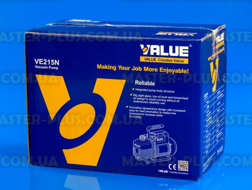 Вакуумный насос 70л/мин (две ступени) Value VE215N