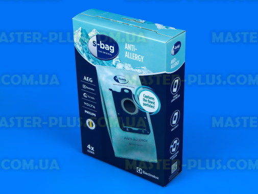 Набір мішків (4шт) E206S S-BAG Clinic Anti-Allergy Electrolux 900168460 для пилососа