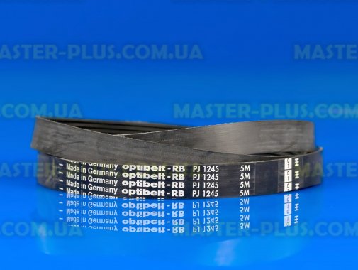 Ремінь 1245 J6 «Optibelt» чорний для пральної машини