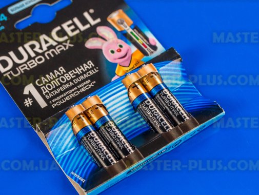 Батарейка Duracell AAA (LR03) MX2400 Turbo 4шт (5000394069220 / 81549875)