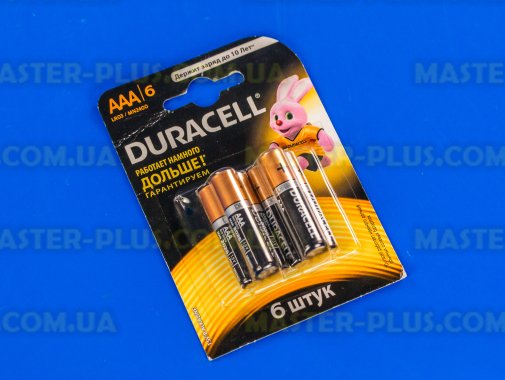 Батарейка Duracell AAA (LR03) MN2400 Basic 6 шт (5000394107472 / 81483511)