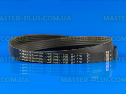 Ремінь 1250 J5 EL «Optibelt» чорний для пральної машини