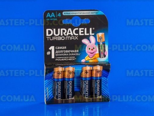 Батарейка Duracell AA (LR06) MN1500 Turbo 4шт (5000394069190 / 81546727)
