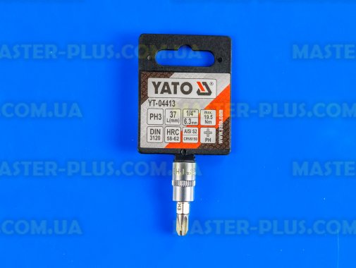 Головка торцевая 1/4&quot; с насадкой PH3 Yato YT-04413
