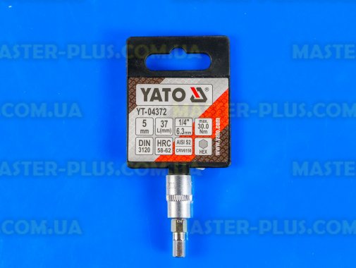Головка торцевая 1/4&quot; с насадкой HEX 5мм Yato YT-04372