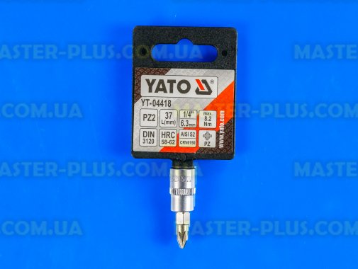 Головка торцевая 1/4&quot; с насадкой PZ2 Yato YT-04418