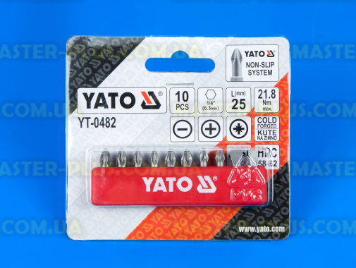 Набор бит ударных 1/4&quot; YATO YT-0482 10шт