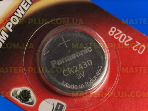 Батарейка Panasonic CR 2430 BLI 1шт Lithium (CR-2430EL/1B) 
