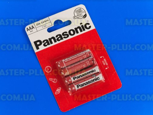 Батарейка Panasonic Red Zinc AAA BLI 4шт Zinc-Carbon (R03REL/4BP)