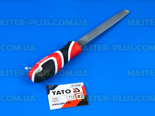 Напильник по металлу плоский 150мм Yato YT-6180