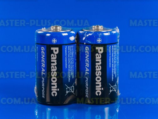 Батарейка Panasonic General Purpose D Tray 2шт Zinc-Carbon (R20BER/2P)