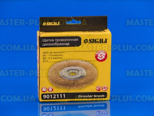 Щетка проволочная дискообразная 115мм для болгарки Sigma 9012111