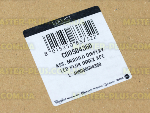 Модуль (плата) индикации Ariston C00504360 для стиральной машины