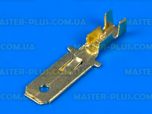Клемма ножевая (папа), 6.3mm, под кабель, без изоляции