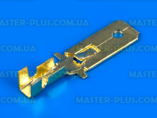 Клемма ножевая (папа), 6.3mm, под кабель, без изоляции