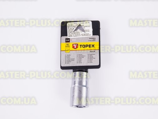 Головка торцевая 6-гранная 1/2" 15мм TOPEX 38D715
