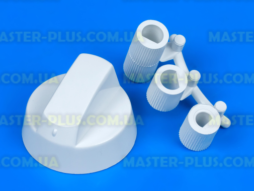 Ручка плити універсальна (біла) + 3 перехідника для плити та духовки