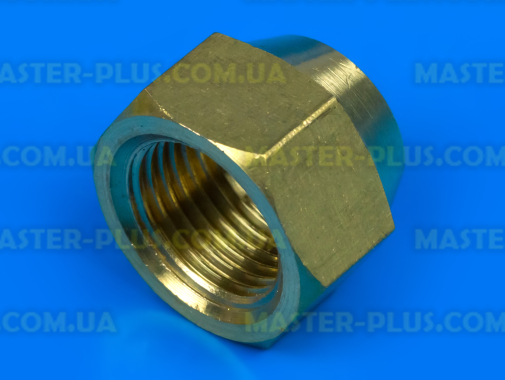 Гайка латунная 3/8&quot; под трубку 3/8&quot; (9,52мм) для кондиционера