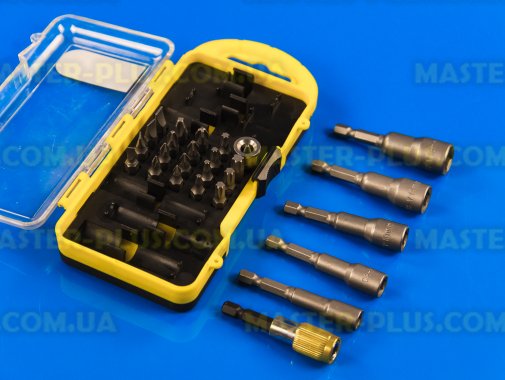 Набір головок під шуруповерт і біт з адаптером 26шт Sigma 4012021