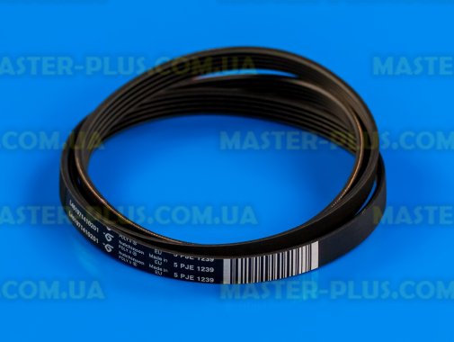 Ремень черный 1239 J5 EL Whirlpool 481235818215 для стиральной машины
