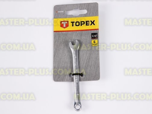 Ключ комбинированный 6мм длина 100мм TOPEX 35D701