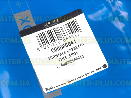 Передняя панель ящика морозильной камеры Whirlpool C00580644 для холодильника