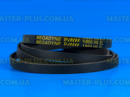 Ремінь 1866 H6 EL «Megadyne» чорний для сушильної машини