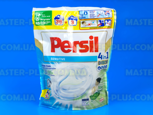 Капсули для прання Persil Discs Sensitive Aloe Vera 4в1(41 шт)