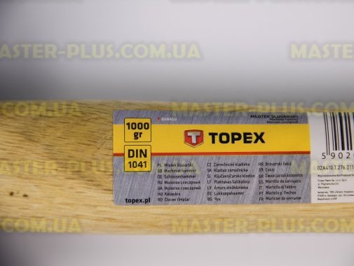 Молоток столярный 1000г ручка с ясеня TOPEX 02A410