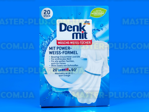 Салфетки для восстановления белого цвета Denkmit Wäsche-Weiss-Tücher 20 шт