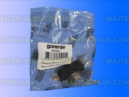 Термозащита 16A 250V 72°C Gorenje Original 580445 для бойлера